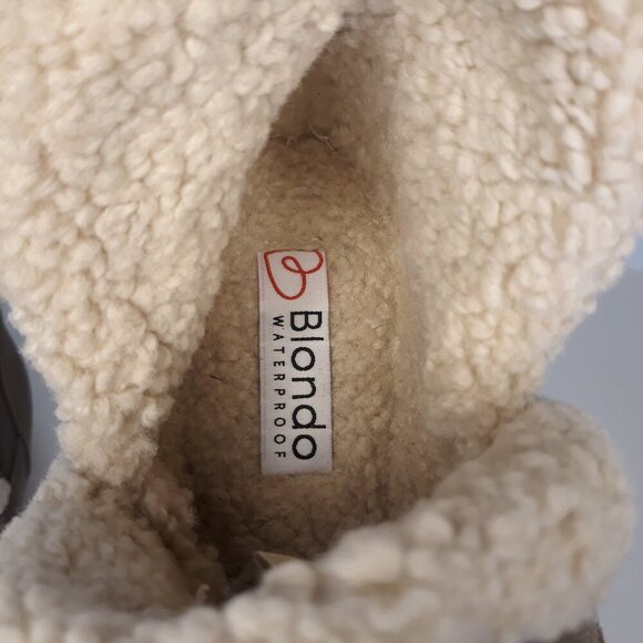 Blondo Serene Waterproof Leather Whipstitch Moccasin Slipper Bootie 9M - Picture 7 of 9